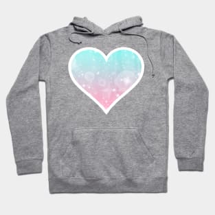 Kawaii Magical Cotton Candy Heart Hoodie